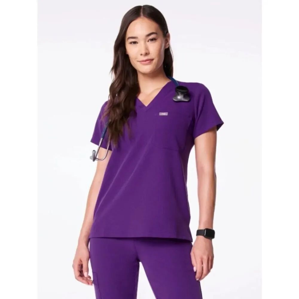 Like New! FIGS Catarina One-Pocket Scrub Top™ Plum/Purple in Size S